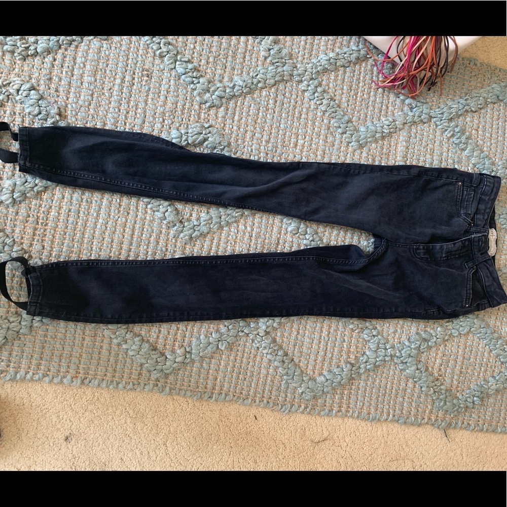 BLACK FREE PEOPLE JEANS